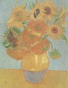 Vincent Van Gogh Still life:vase with Twelve Sunflowers (nn04) USA oil painting reproduction